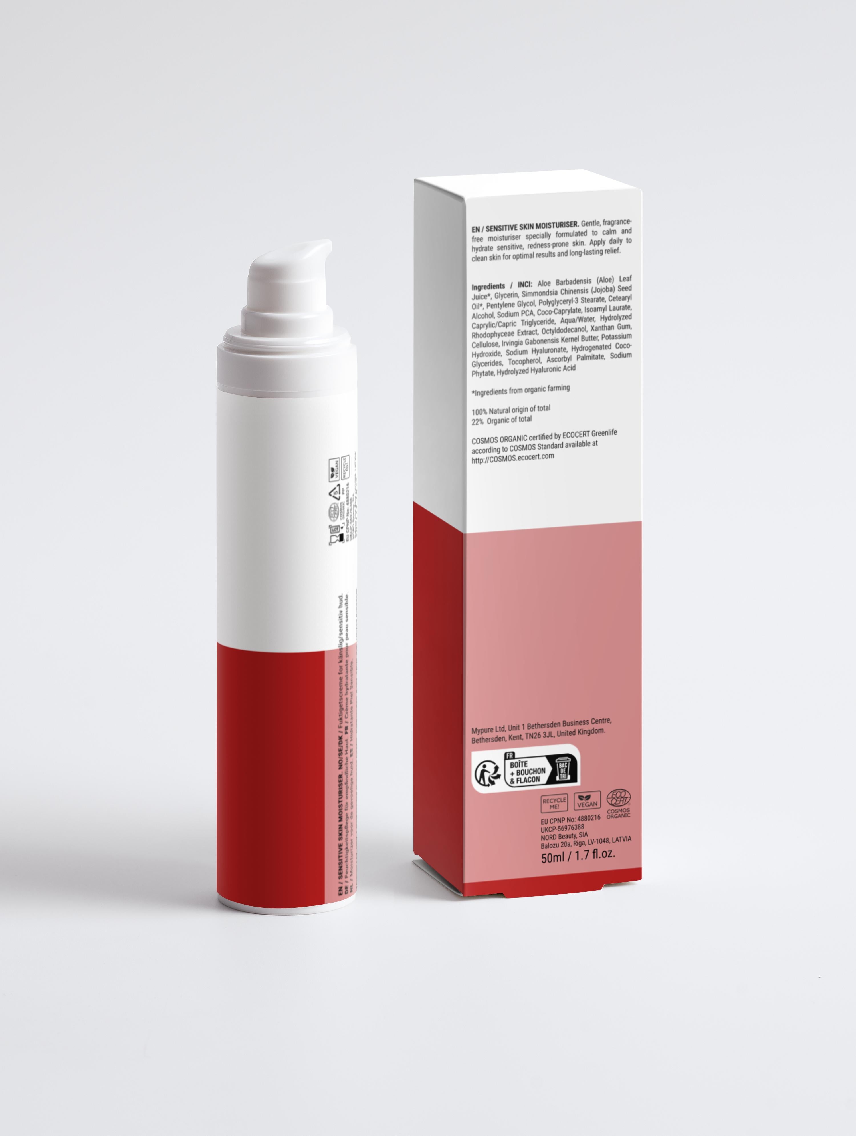 Sensitive Skin Moisturiser, Fragrance Free